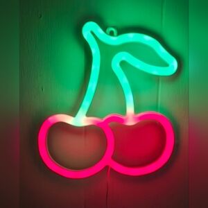 Neon Cherry LED Wall Light